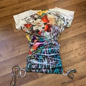 Scrunched mini dress